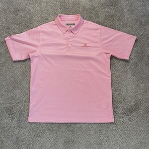 PEBBLE BEACH Dry-Luxe Performance Golf Polo Shirt Size Large‎ Multicolor